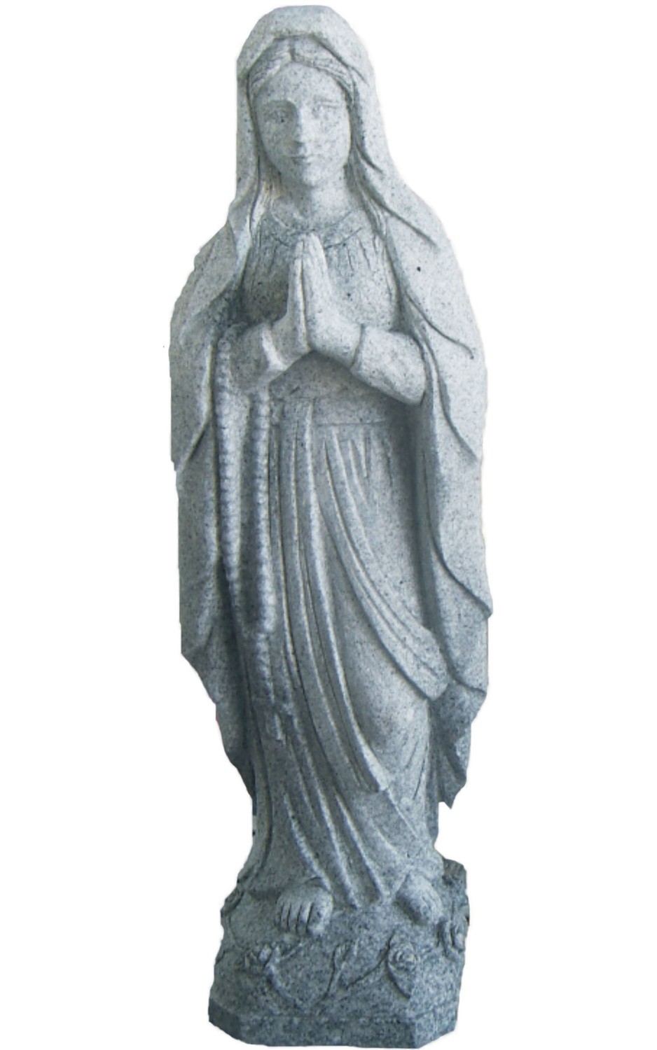 Madonna, betend, Höhe: ca. 90 cm, Granit grau